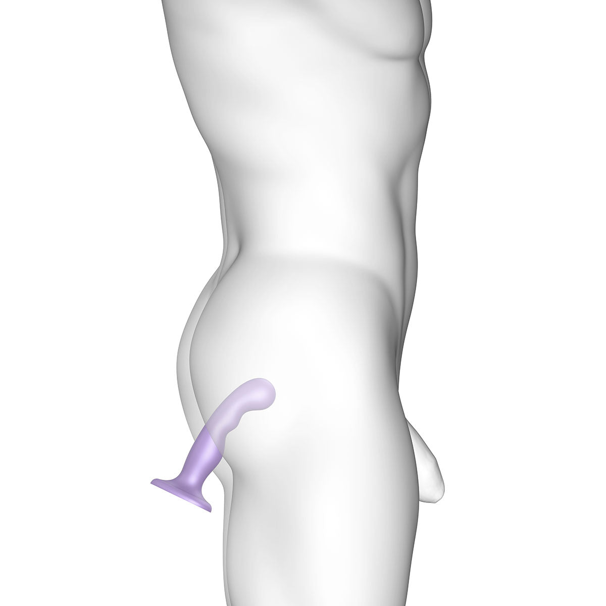 Strap-On-Me P&amp;G Plug Dil Metallic - Lilac - Assorted Sizes-Belle Lacet Lingerie