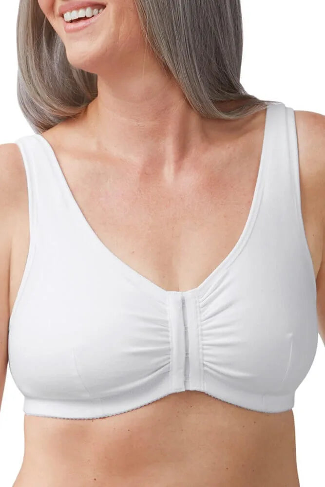 Fleur Wire-Free Bra with Front Closure at Belle Lacet Lingerie
