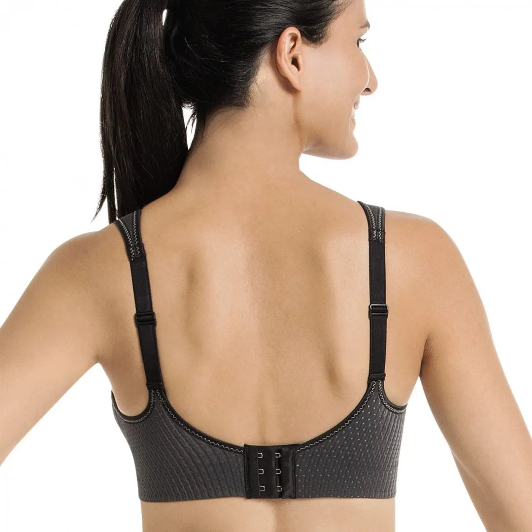  Womens Active Air Control Wire Free Sports Bra 5544 34G  Coral/Anthracite