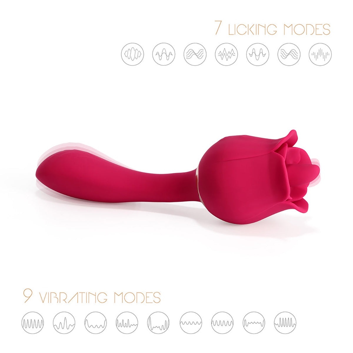 Rhea The Rose Massager - Red-Belle Lacet Lingerie Rhea The Rose Massager - Red-Belle Lacet Lingerie