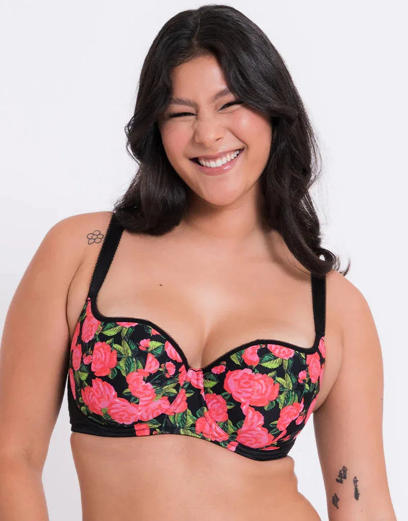 Boost in Bloom padded balcony bra at Belle Lacet Linerie