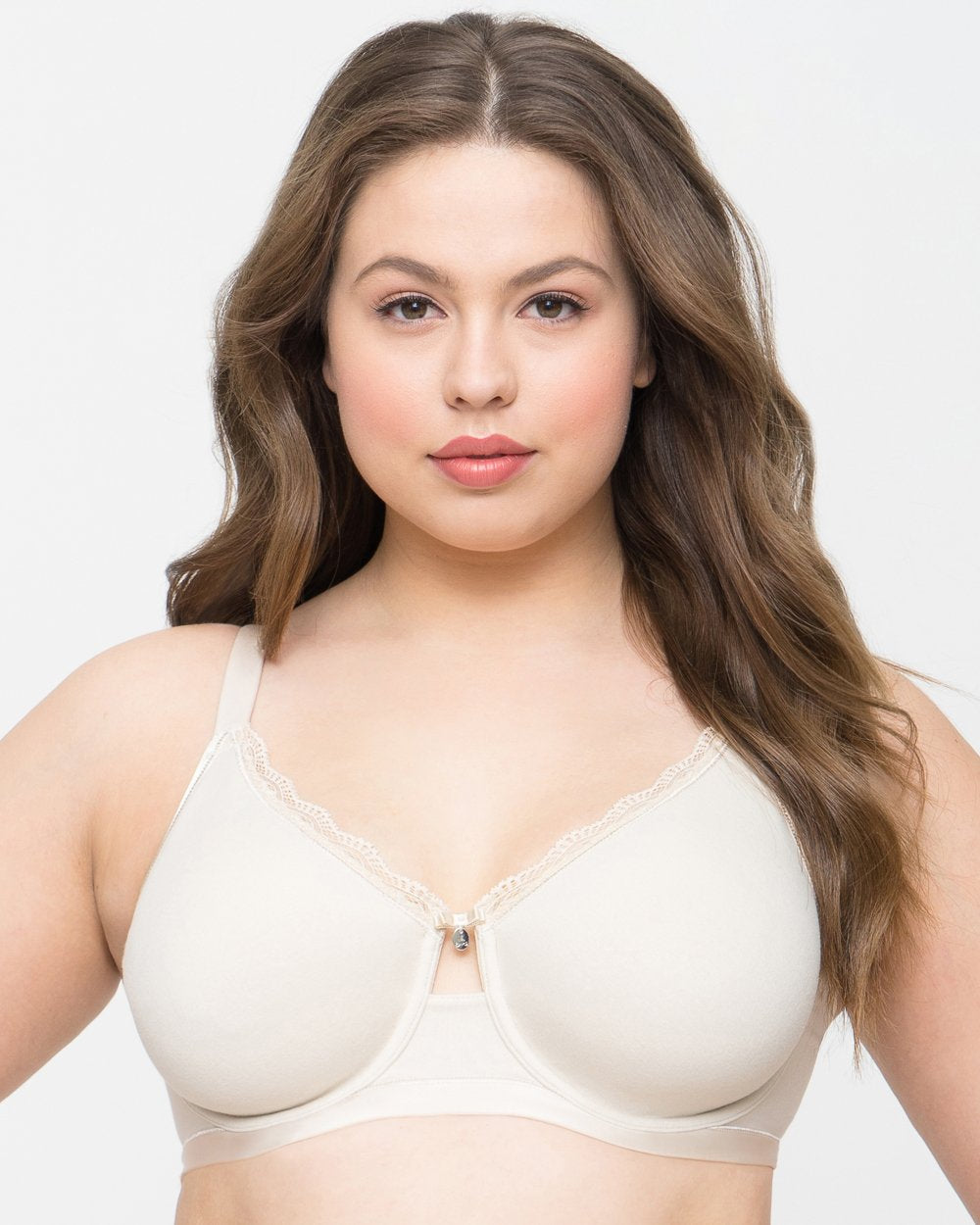 Curvy Couture Cotton Luxe Unlined Underwire Bra