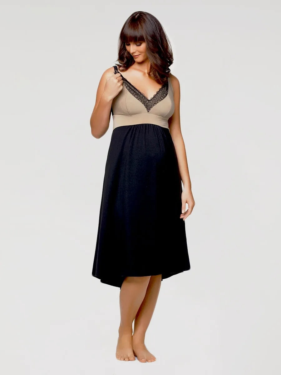 MACAROON Nursing Chemise from Cake Maternity at Belle Lacet Lingerie.