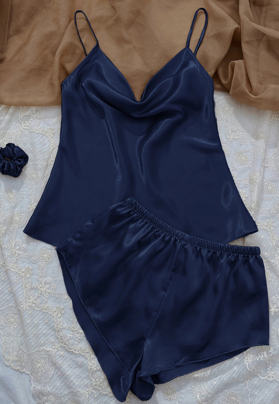 Cowl Tank and Shorts Lounge Set