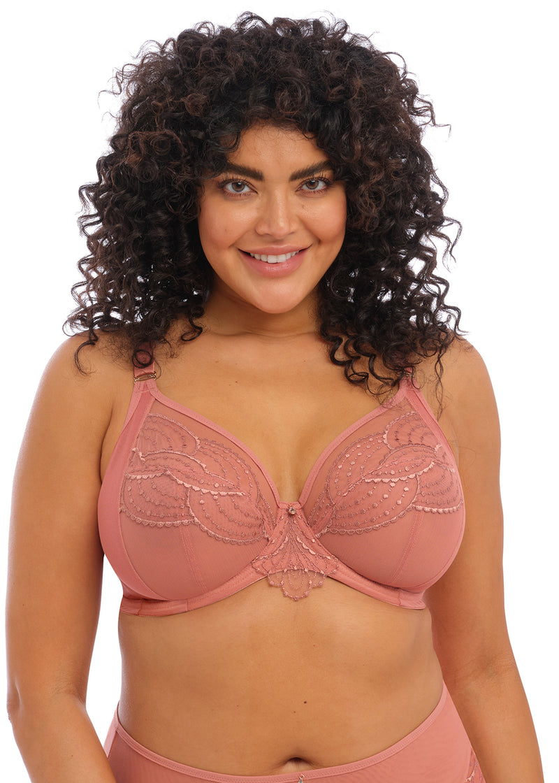 Elomi Priya Full Figure Underwire Plunge Bra-Belle Lacet Lingerie