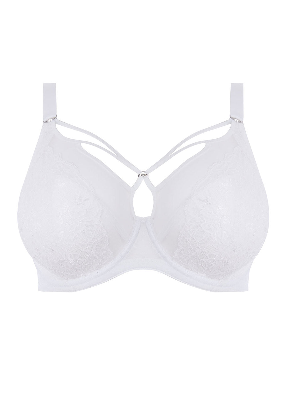 White bra on a white background