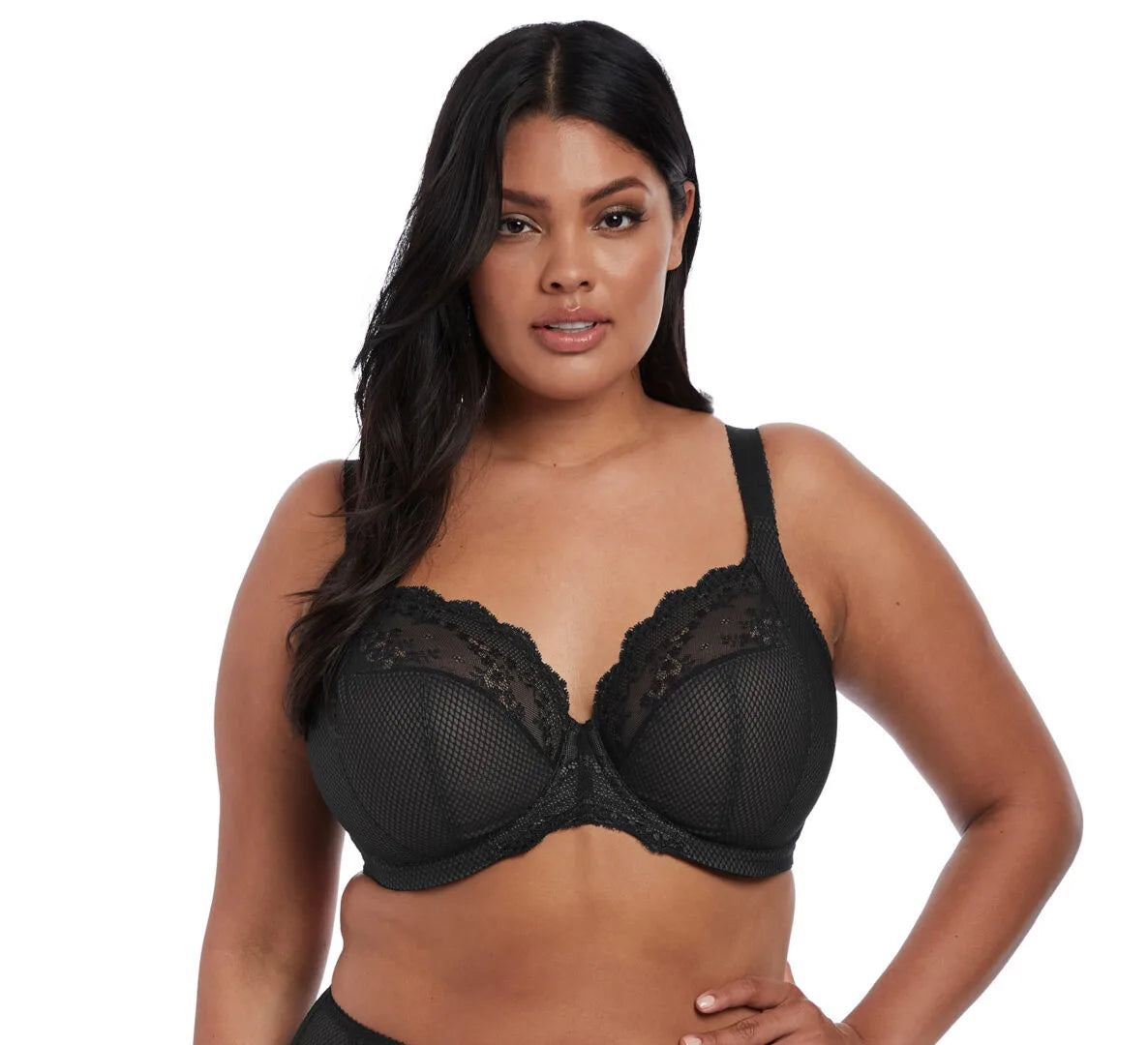 Charley Stretch Lace Plunge Bra from Elomi at Belle Lacet Lingerie