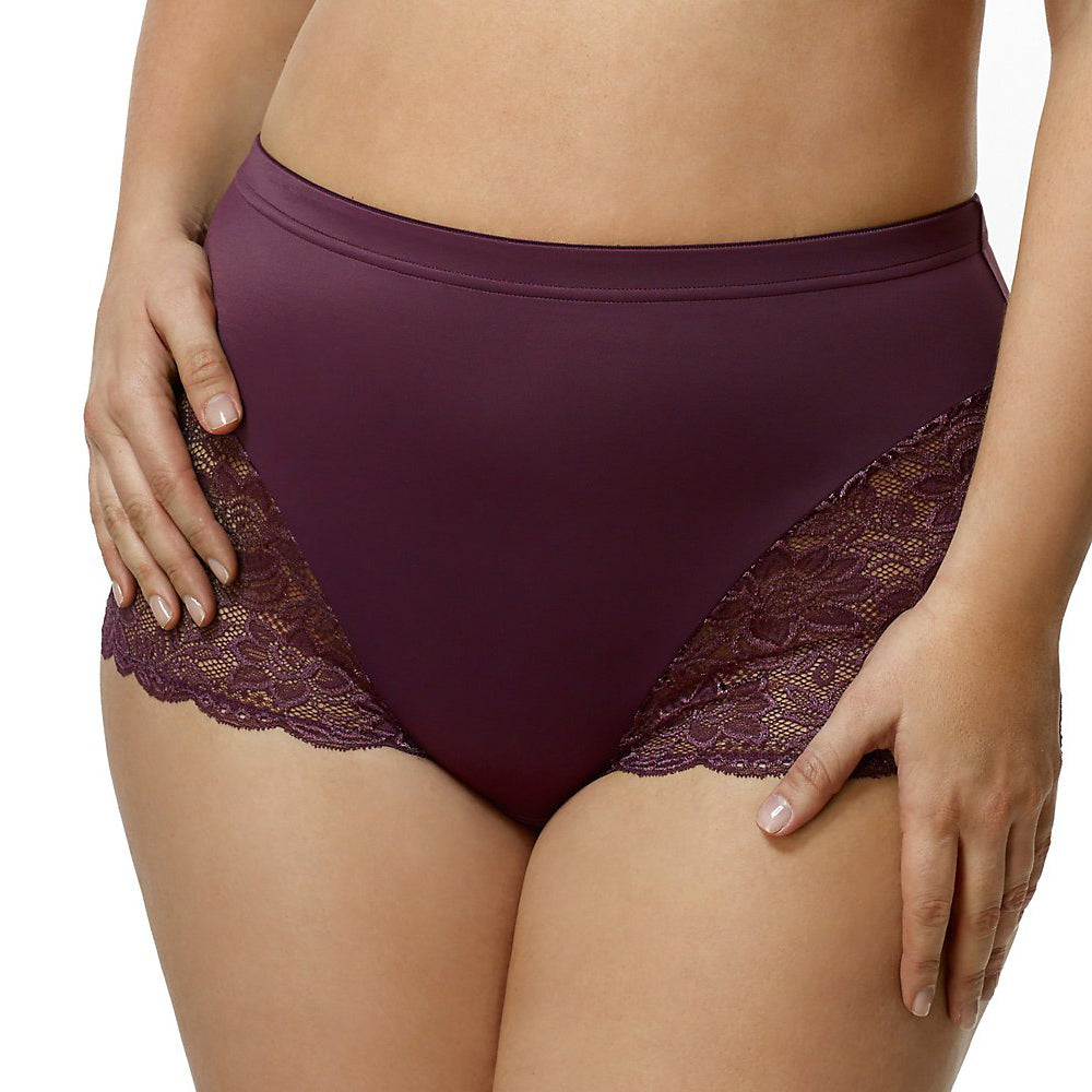 Elila Stretch Lace and Microfiber Cheeky Panty