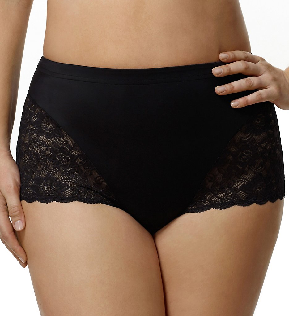 Elila Stretch Lace and Microfiber Cheeky Panty