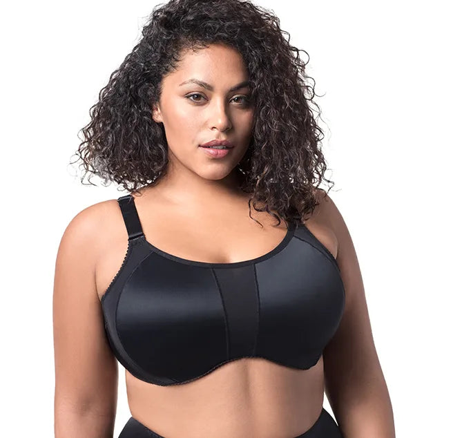 Elila Raya Smooth Lace Spacer Bra 34E, Black at  Women's
