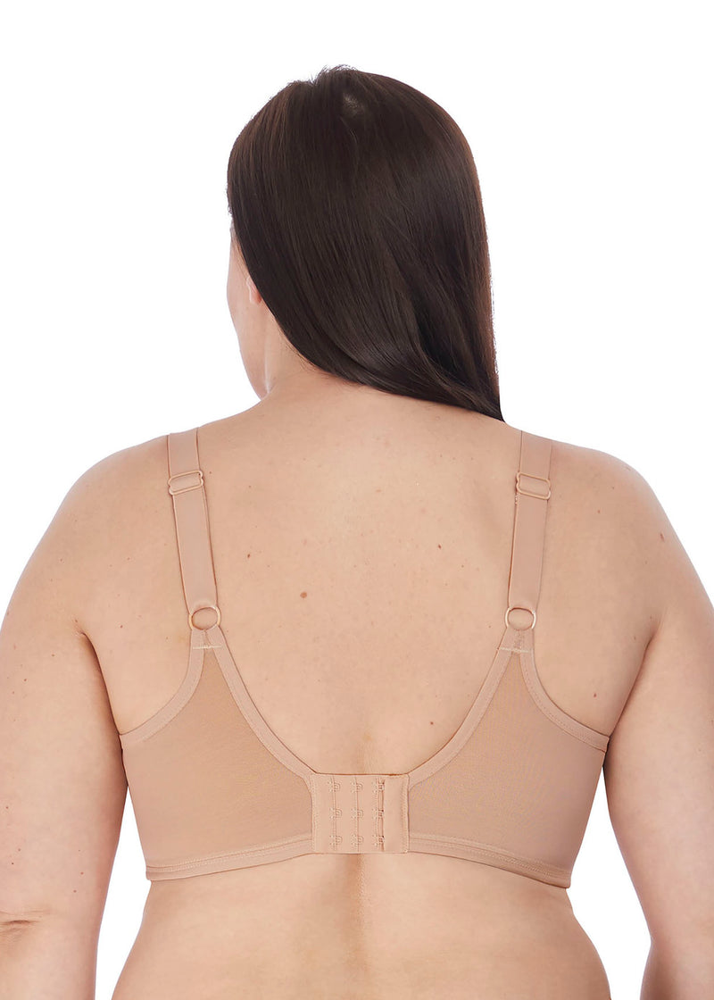 back view of Elomi Smooth Molded Non-Padded Underwire Bra in Sahara