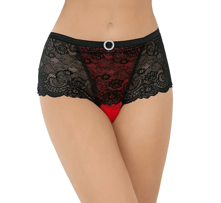 Lace-Up Hipster Panty at Belle Lacet Lingerie