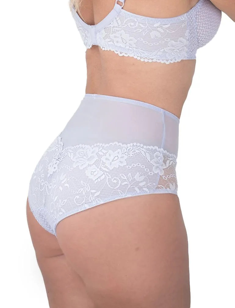 SERENA Lace Brief in Light Lilac at Belle Lacet Lingerie.