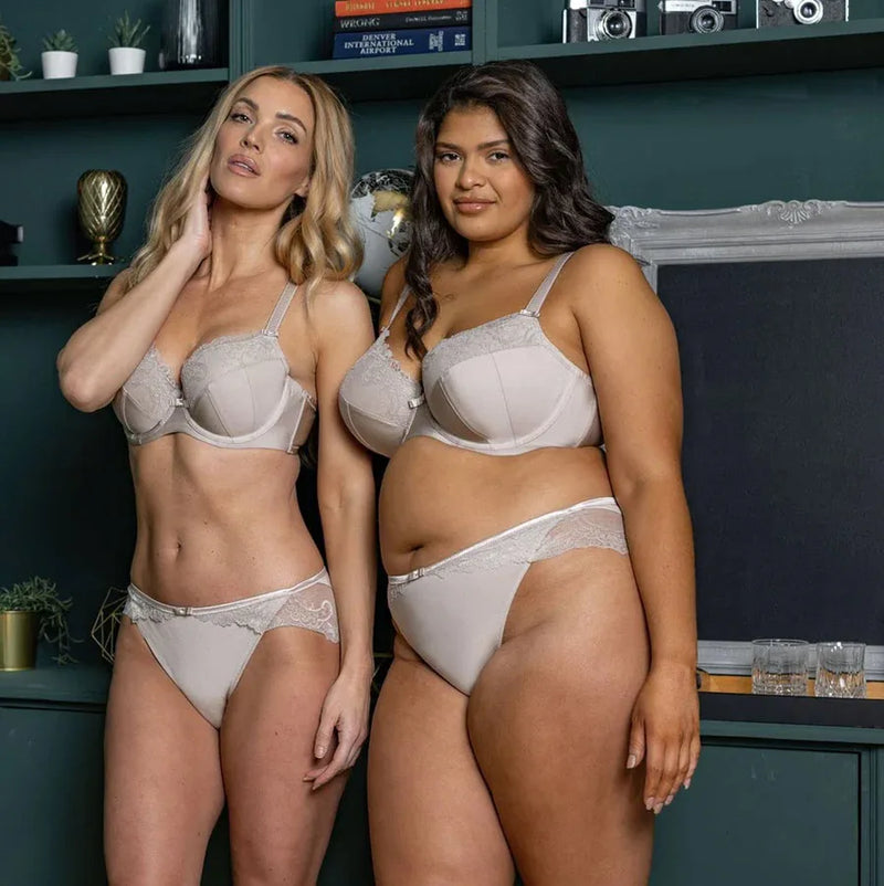 Mimi Chateau Grey Bikini Panty-Belle Lacet Lingerie