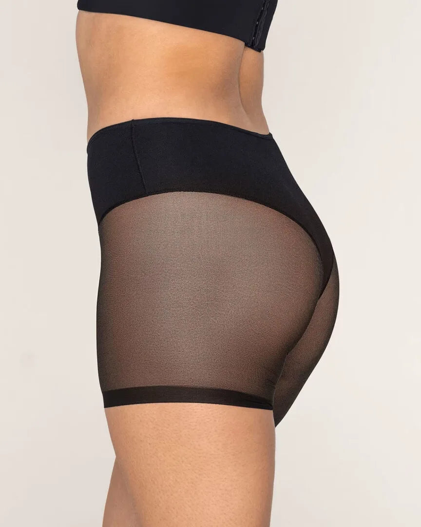 Leonisa Truly Undetectable Sheer Shaper Short in Brown - Busted