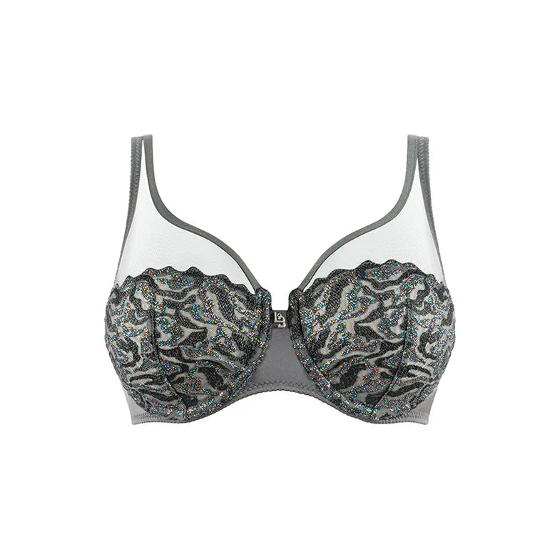 Electric Waves Scarf Underwire Bra at Belle Lacet Lingerie