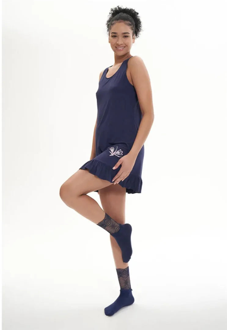 SHANNON Shirt Set with Socks-Belle Lacet Lingerie