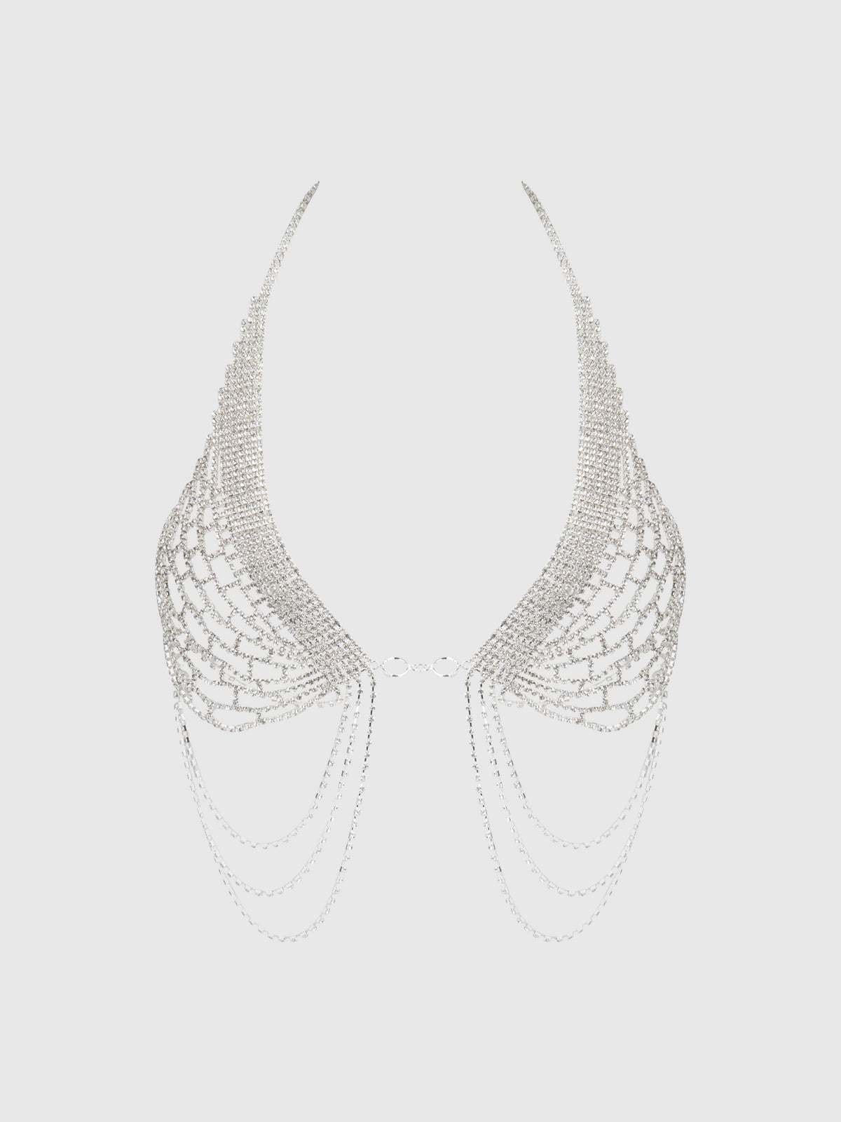 silver, metal, jeweled, teddy against a white background