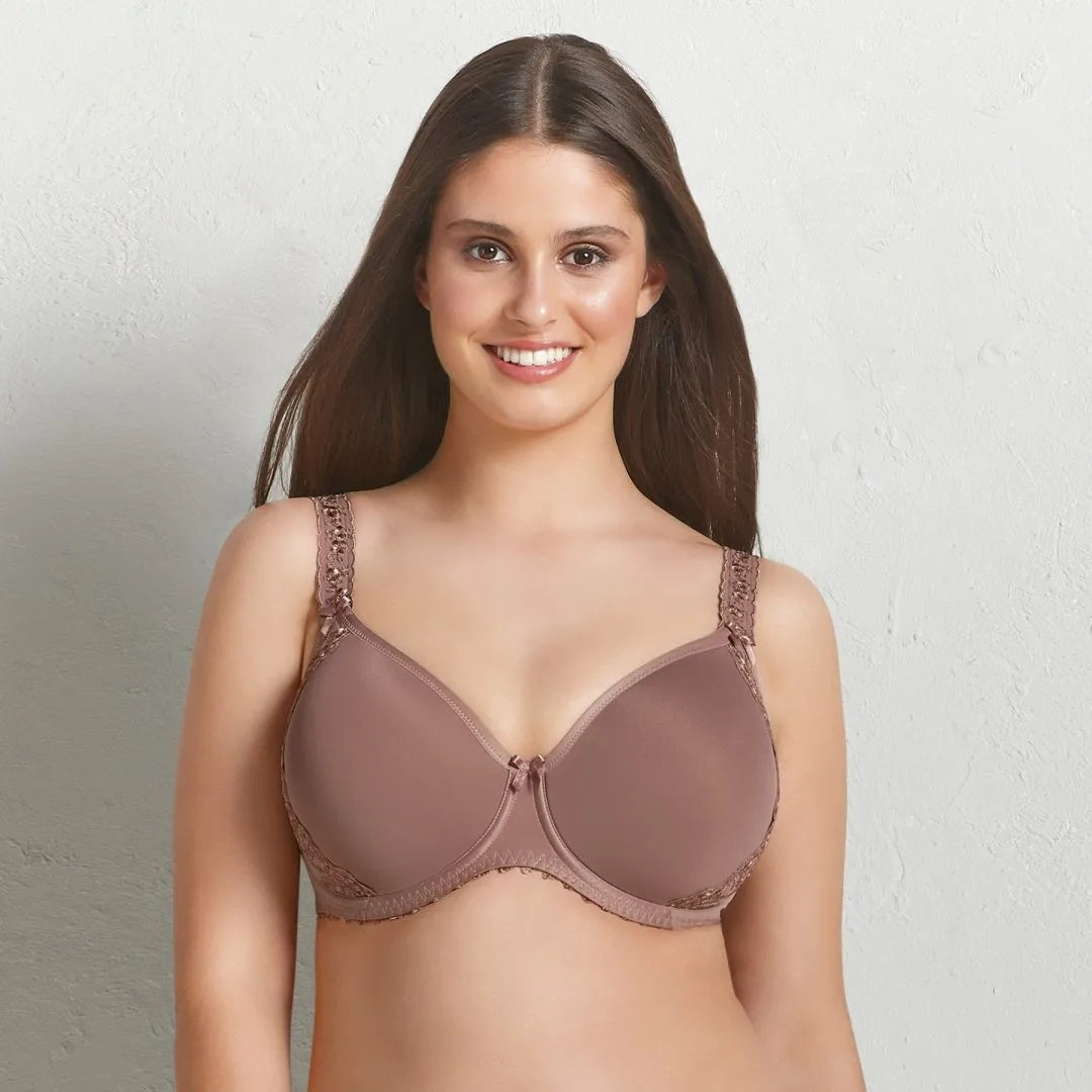 Rosa Faia Lace Rose 5618-753 Women's Desert Padded Non-Wired Soft Bra 44D :  : Clothing, Shoes & Accessories