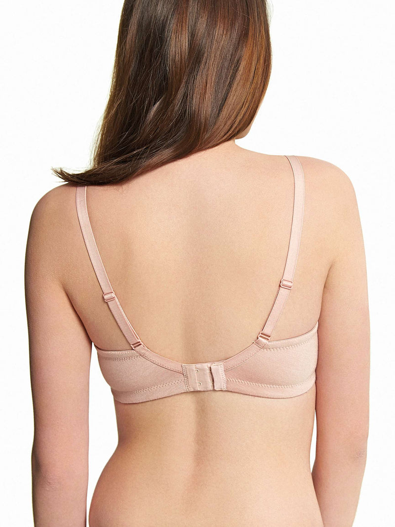 Back view. The Maisie CARESS Soft-Cup Bra offers both comfort and style, with a beautiful design including satin cuff detailing and a charming bow. 