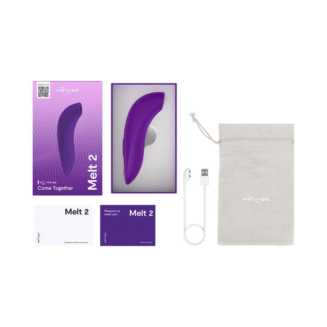 We-Vibe Melt 2 Pleasure Air Clit Stim Purple-Belle Lacet Lingerie