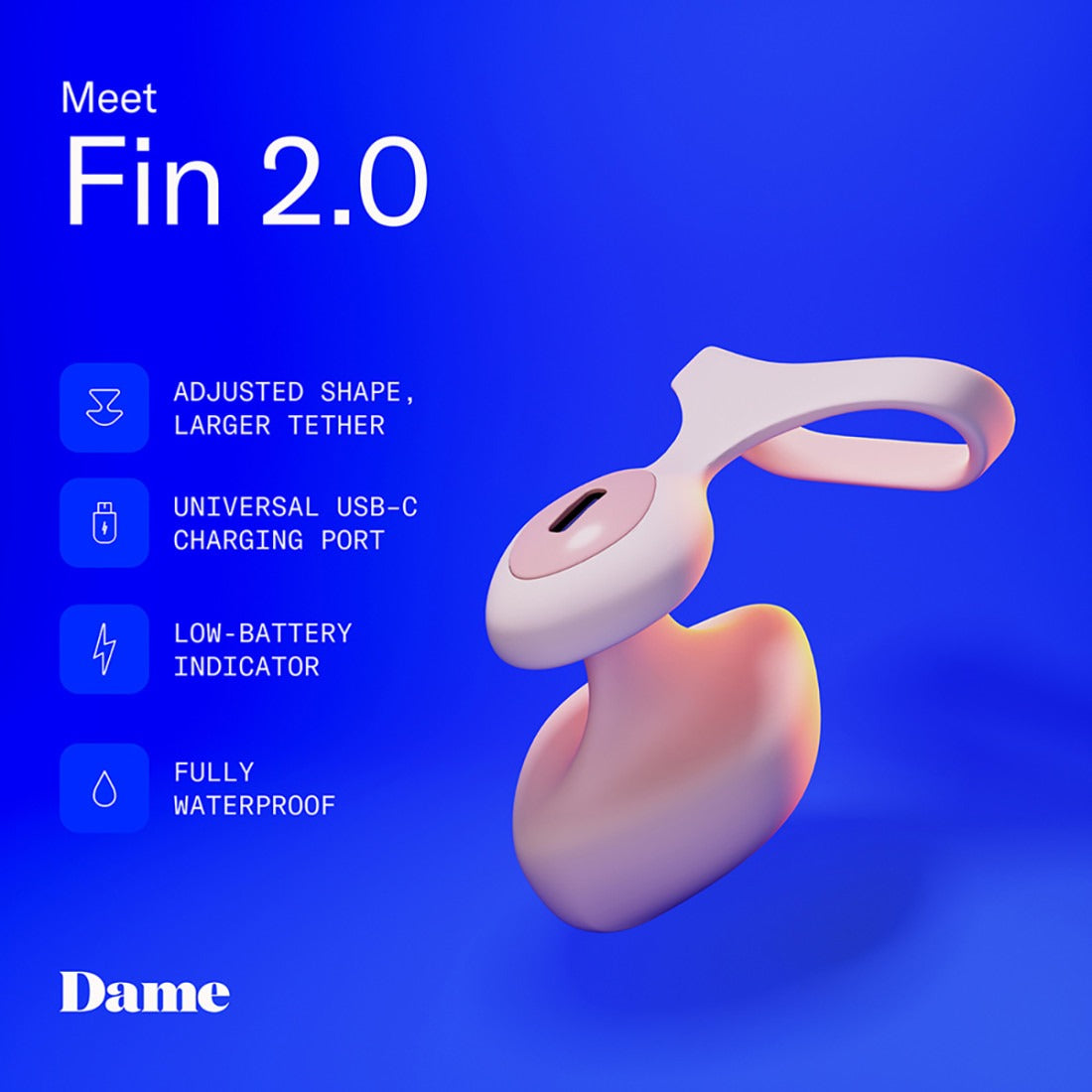 Dame Fin 2.0 Finger Vibrator Quartz-Belle Lacet Lingerie