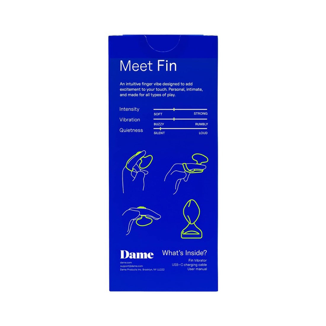 Dame Fin 2.0 Finger Vibrator Quartz-Belle Lacet Lingerie