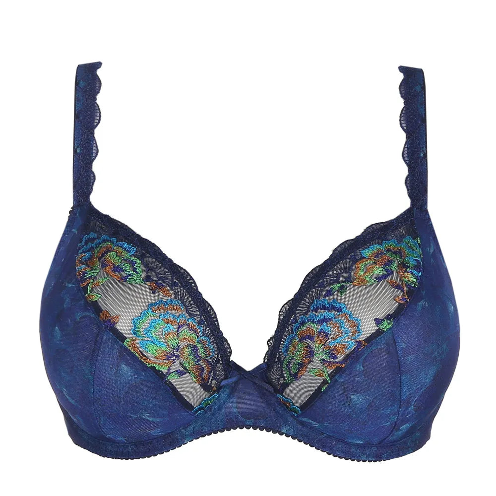 PALACE GARDEN Deep Plunge Balcony Bra from Prima Donna at Belle Lacet Lingerie.