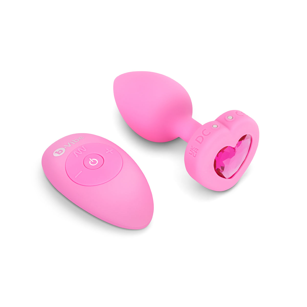B-Vibe Vibrating Heart Plug Small/Medium - Pink Topaz-Belle Lacet Lingerie B-Vibe Vibrating Heart Plug Small/Medium - Pink Topaz-Belle Lacet Lingerie