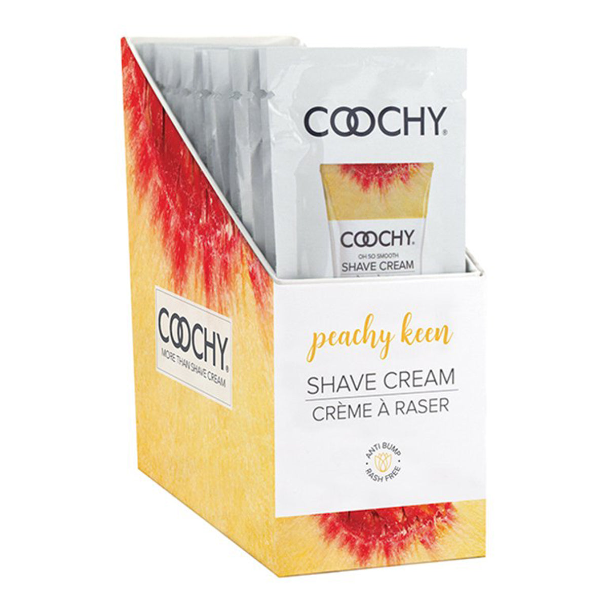 Coochy Shave Cream 15ml 24pc Display - Peachy Keen
